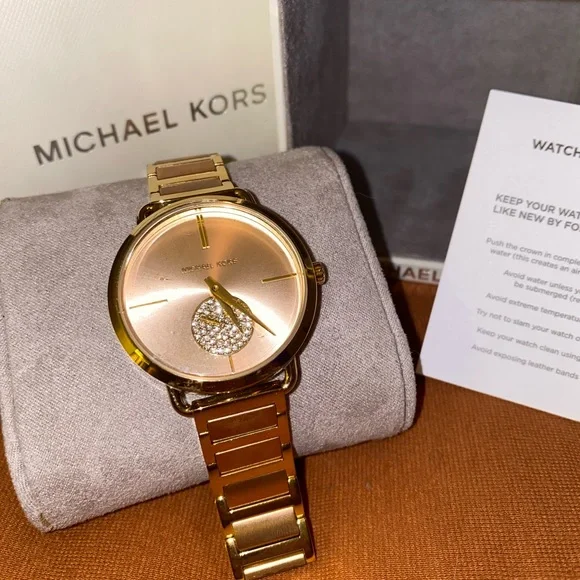 Michael Kors Women's Portia Stainless Steel Bracelet Watch 36mm. *NEVER WORN* - Picture 3 of 11
